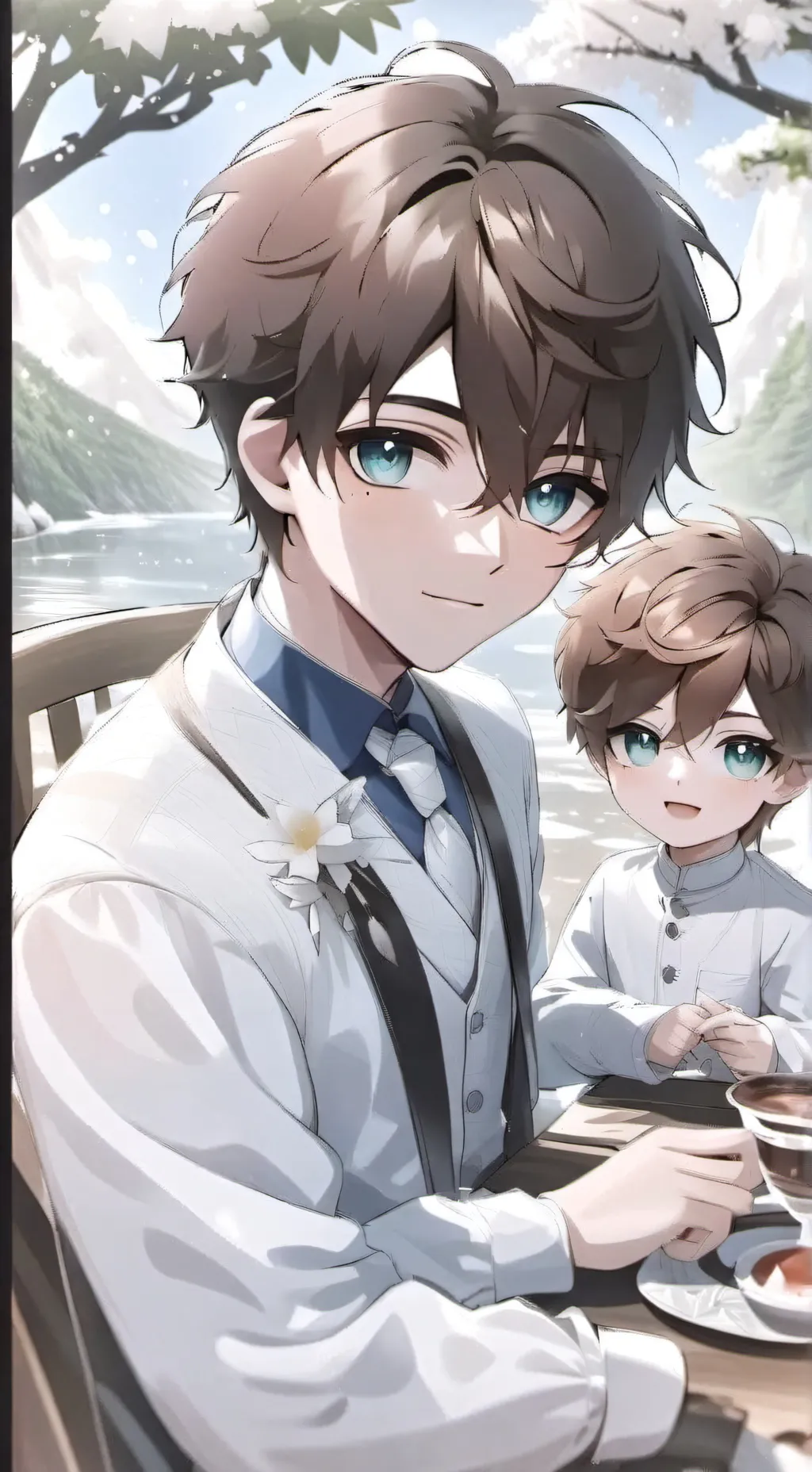 ai character: baby brother  background