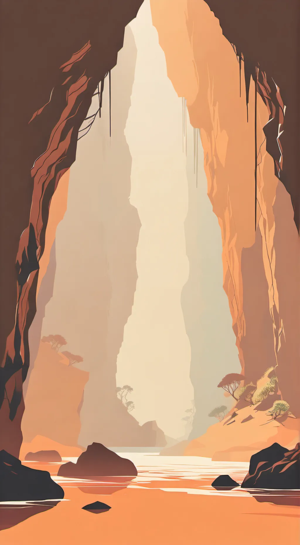 ai character: cave dweler background
