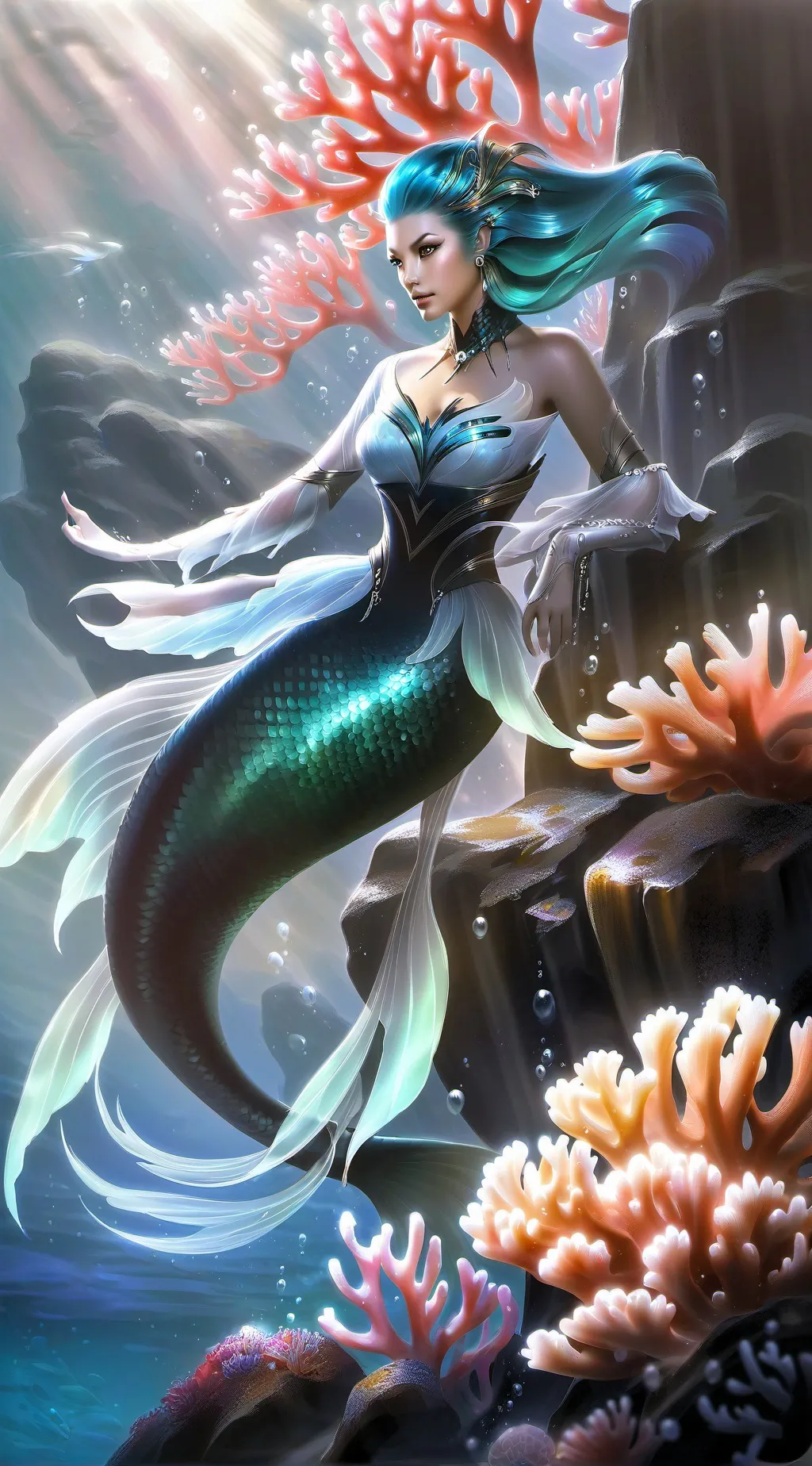 ai character: The Coral Kingdom background