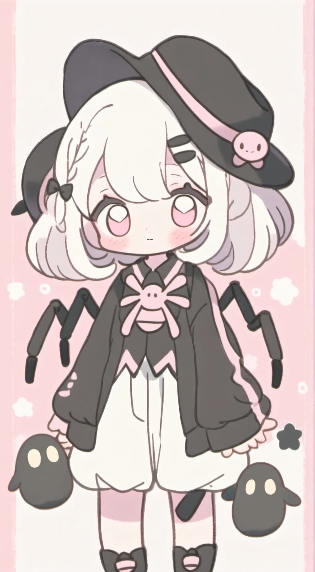 ai character: cute spuder background