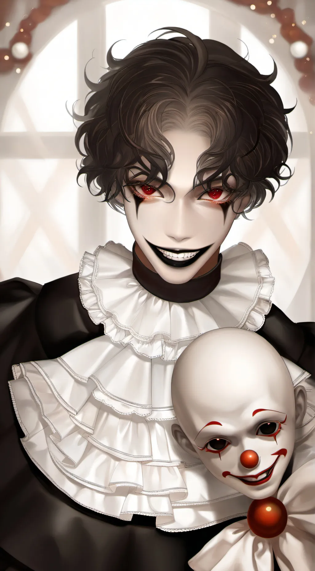 ai character: Luffy  the Clown  background