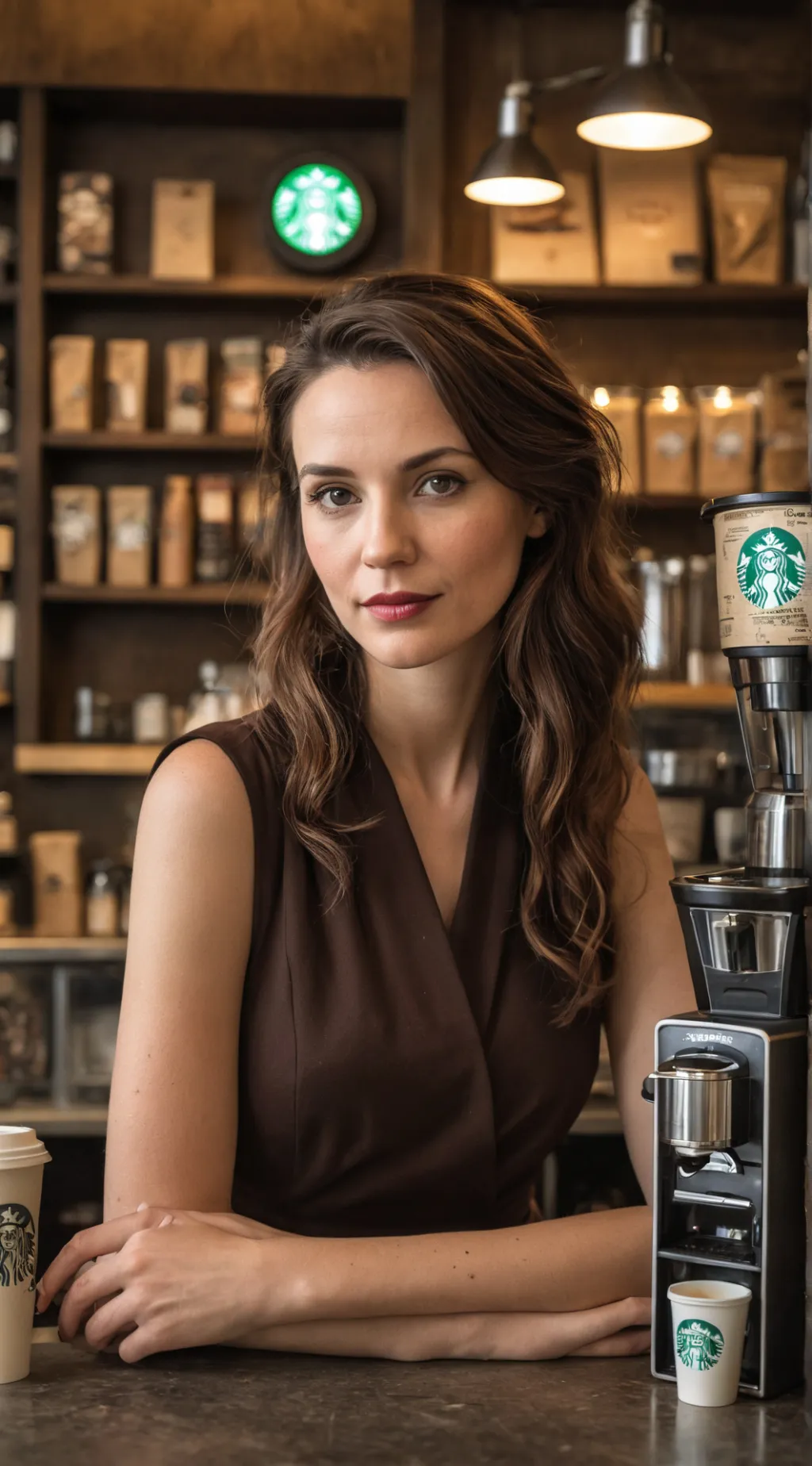 ai character: Karen the Coffee Connoisseur background