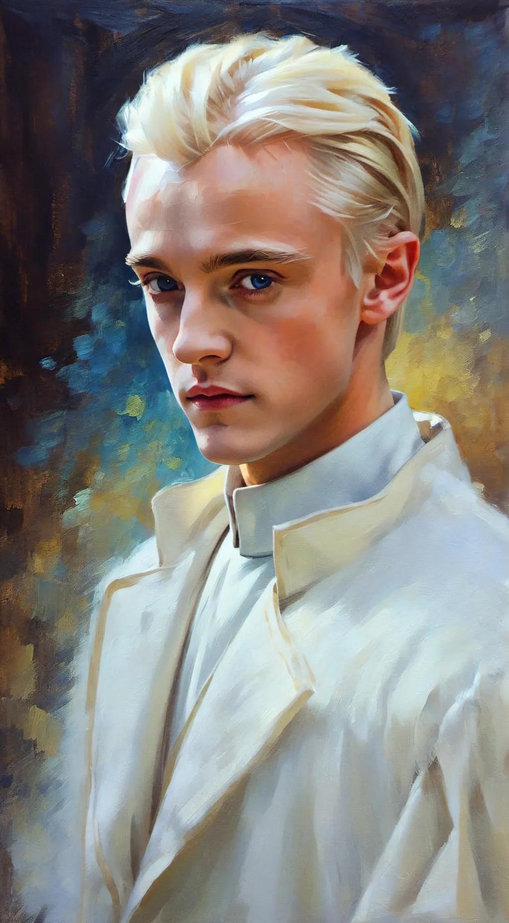ai character: Draco malfoy manor background