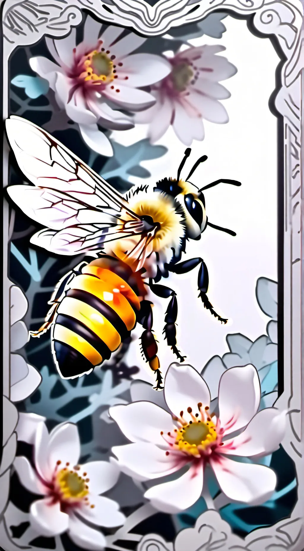 ai character: Tg tf Bee Sting background