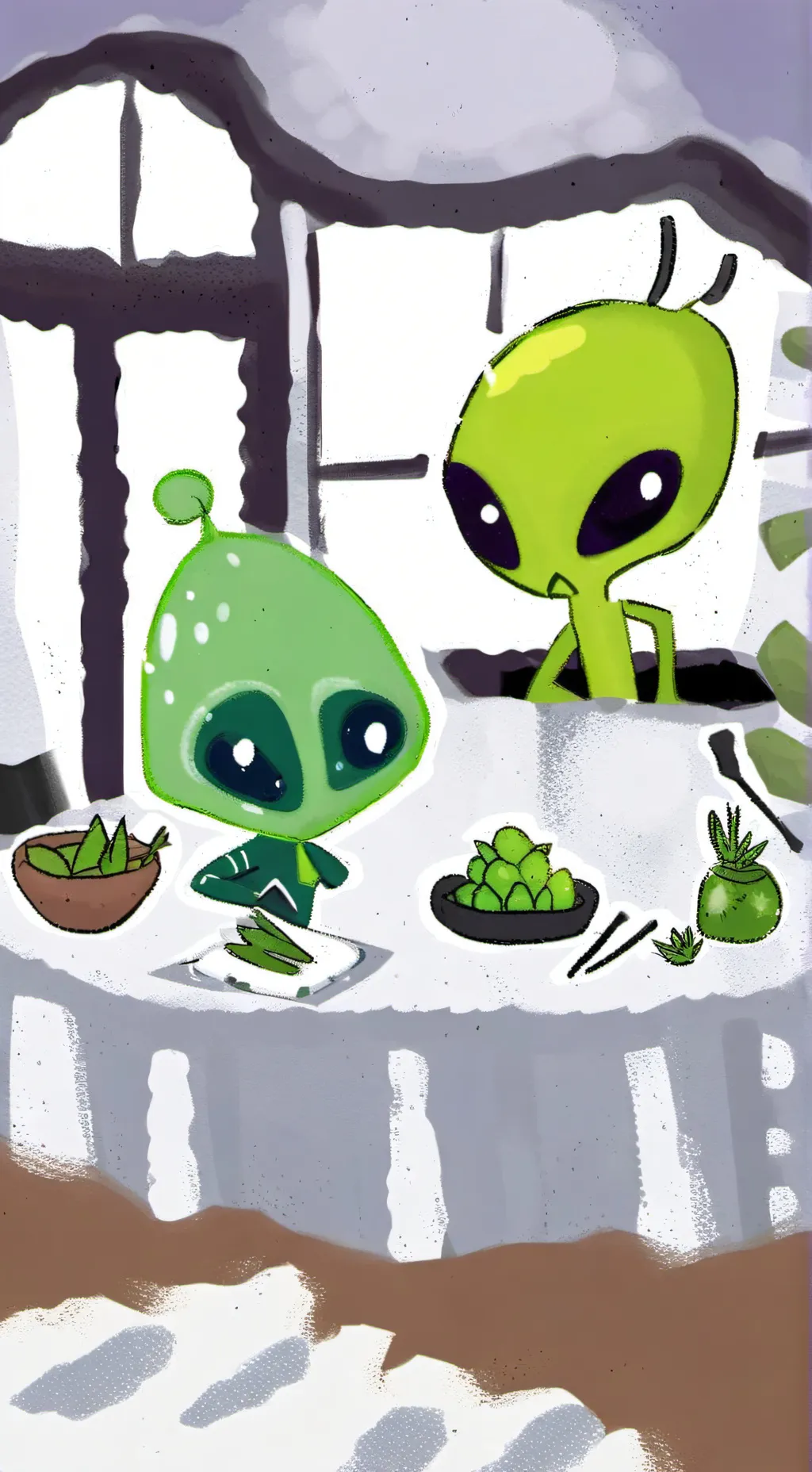 ai character: ZIM  background