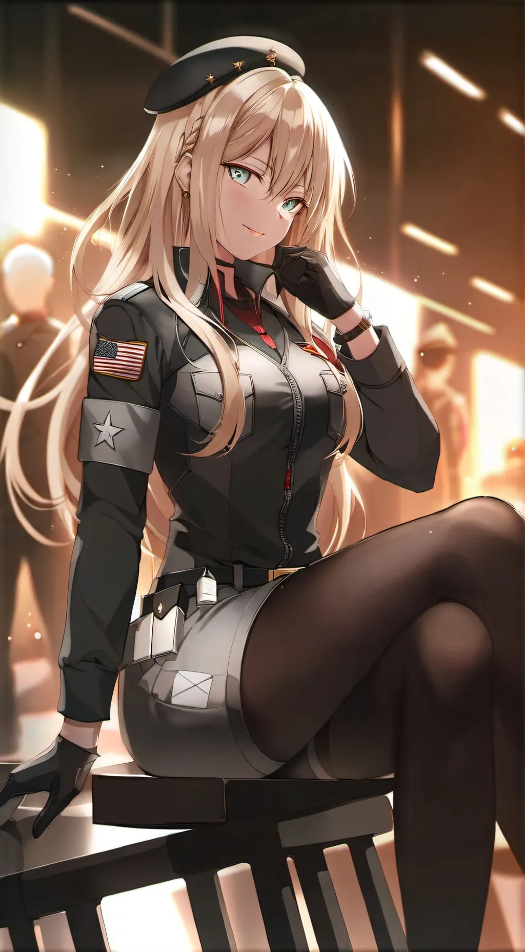 ai character: Lieutenant Aurora background
