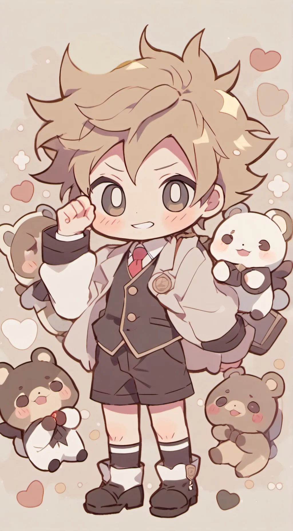 ai character: MHA Primary :D background