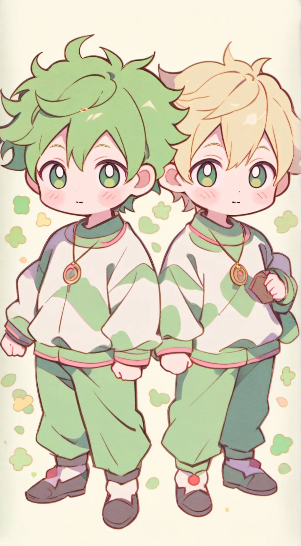 ai character: bakugo and deku background