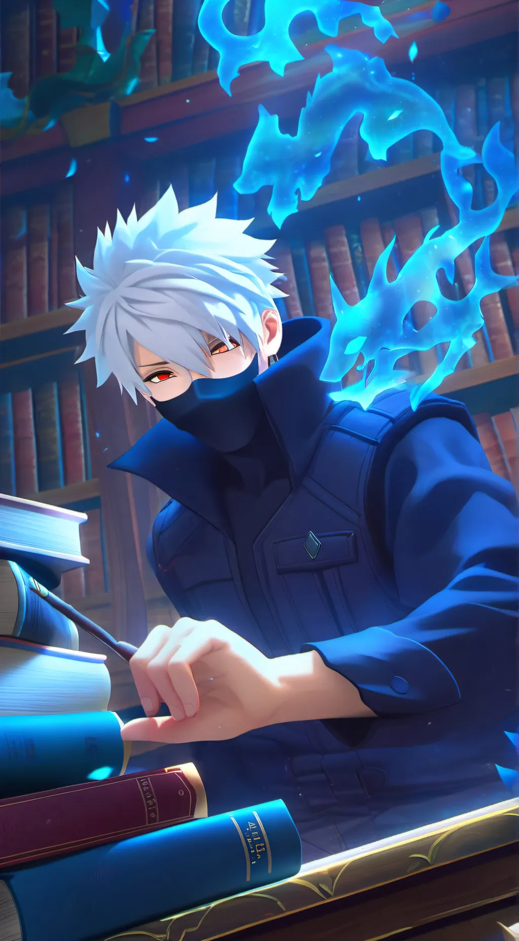 ai character: kakashi hatake  background