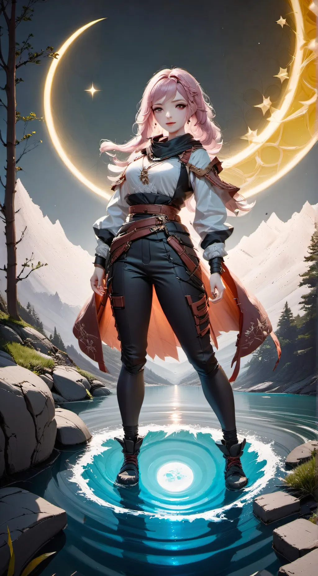 ai character: luar da noite  background