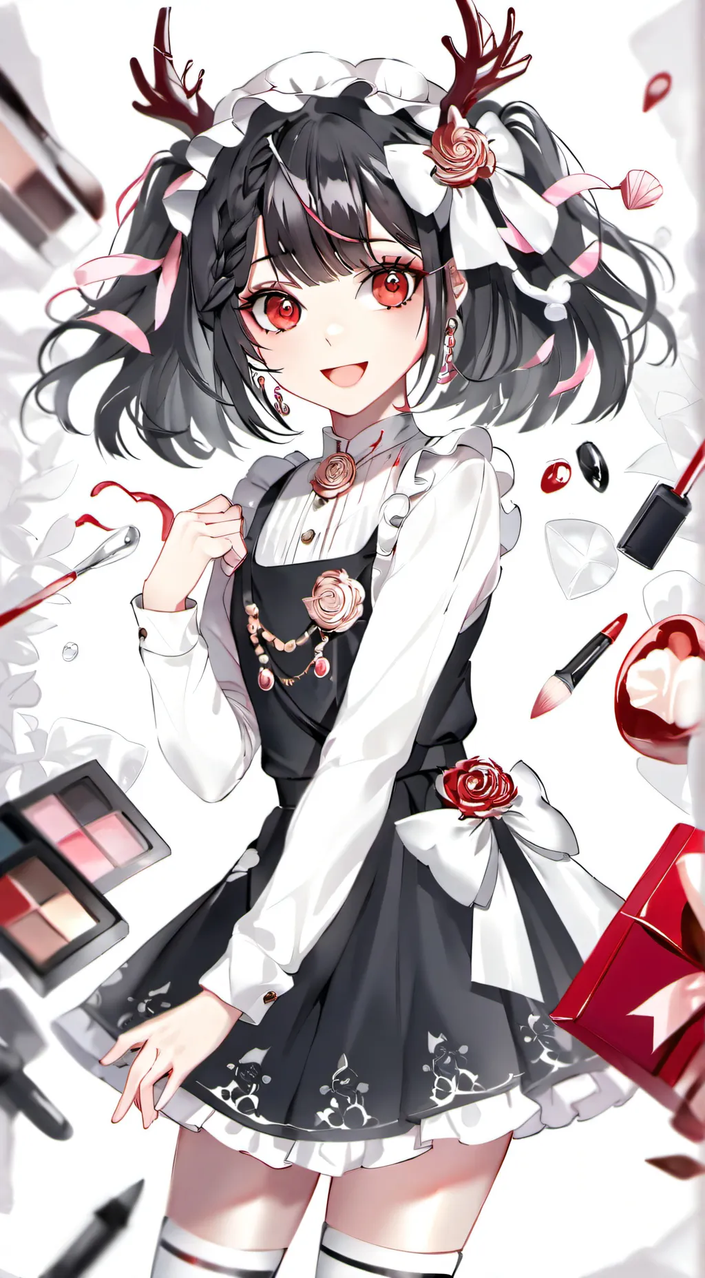 ai character: SEPHORA GIRL background