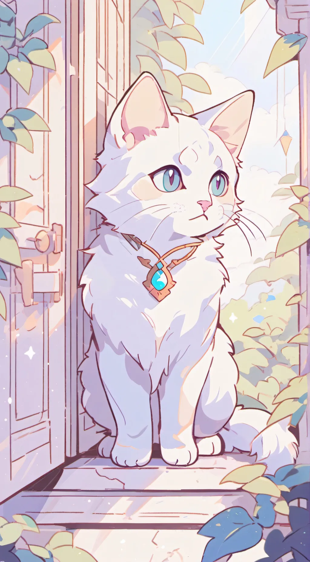 ai character: your sopport cat background