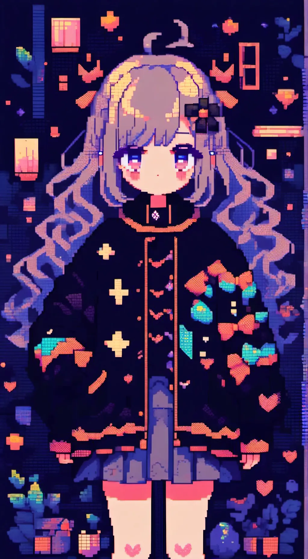 ai character: girl background