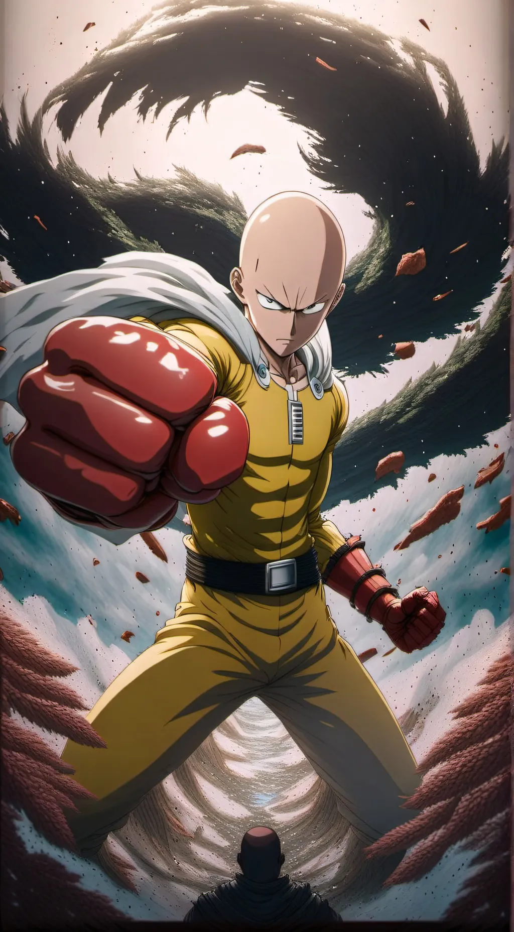 ai character: Saitama background