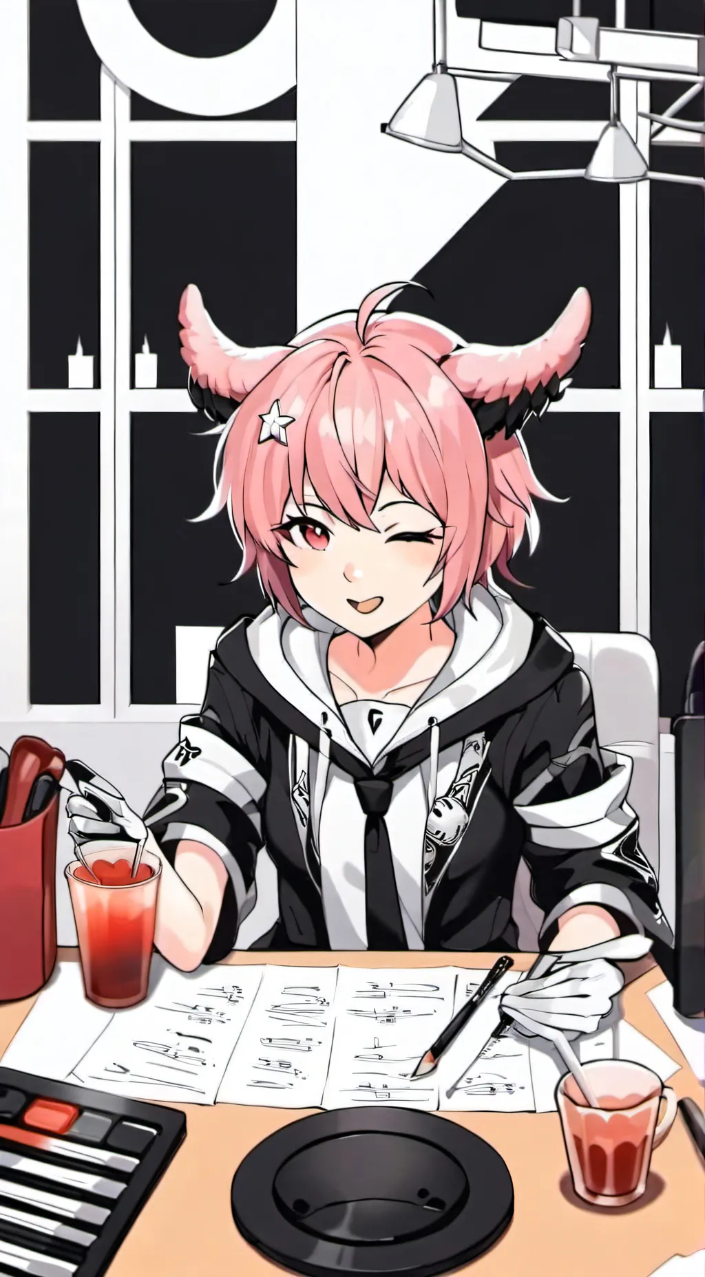 ai character: MHA new student background