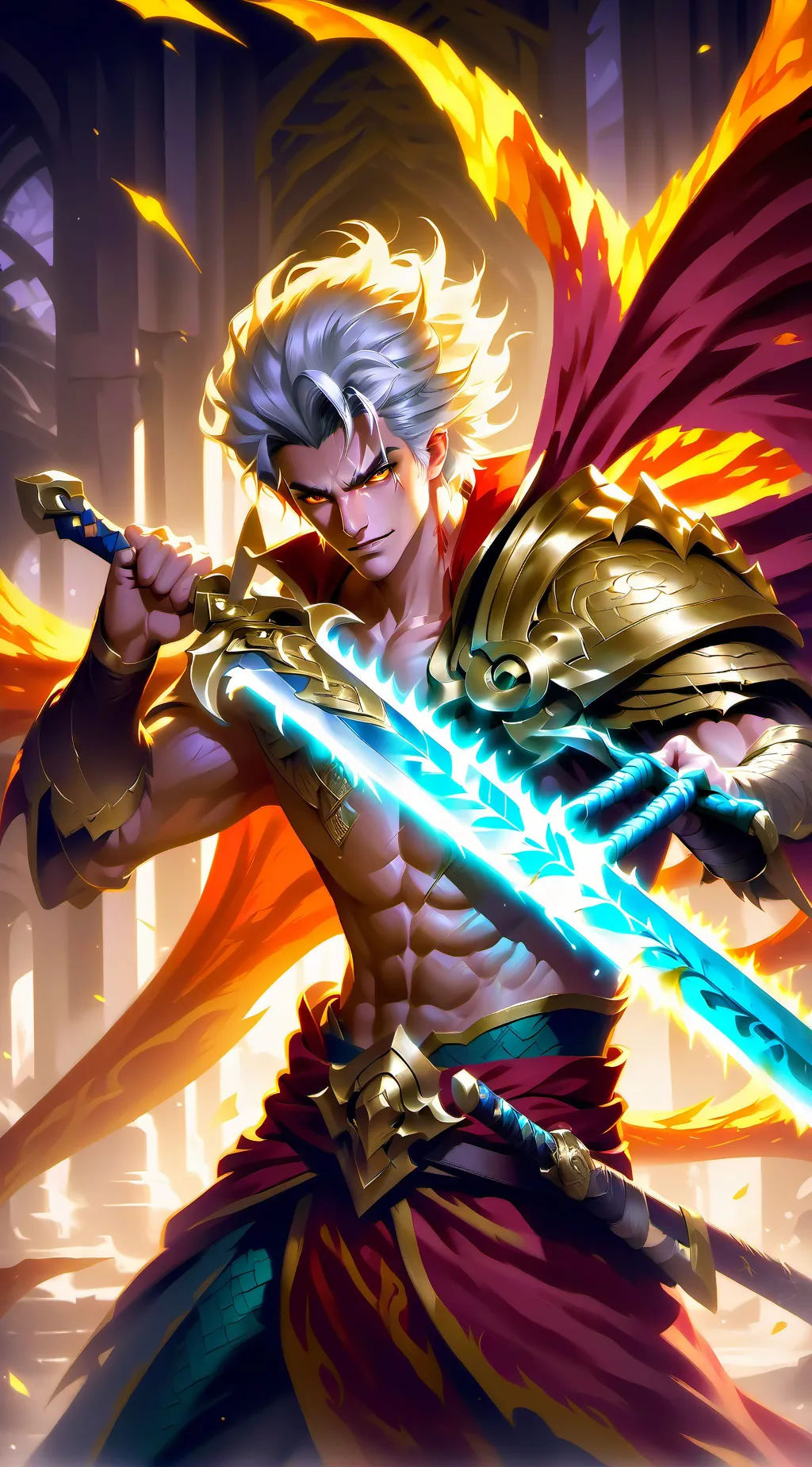 ai character: kny  background