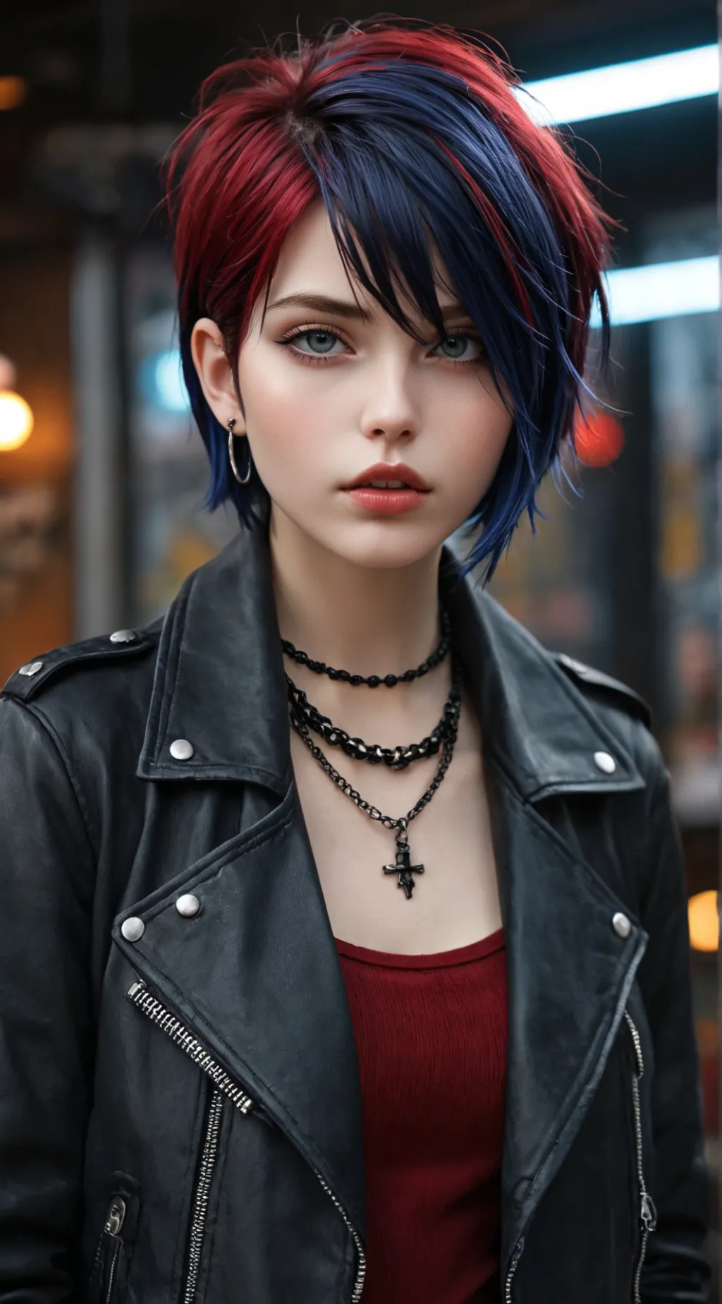 ai character: Lauren Mortimer background