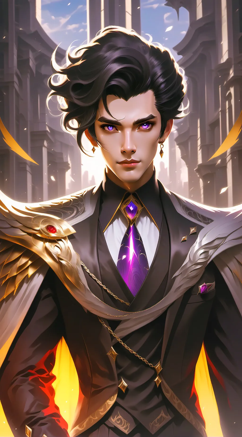 ai character: Focus background