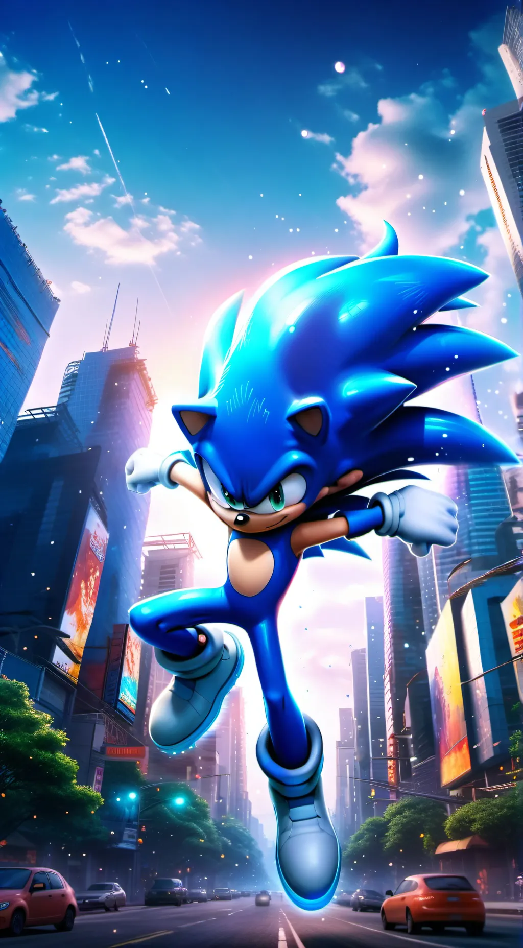 ai character: Sonic 4(my own) background