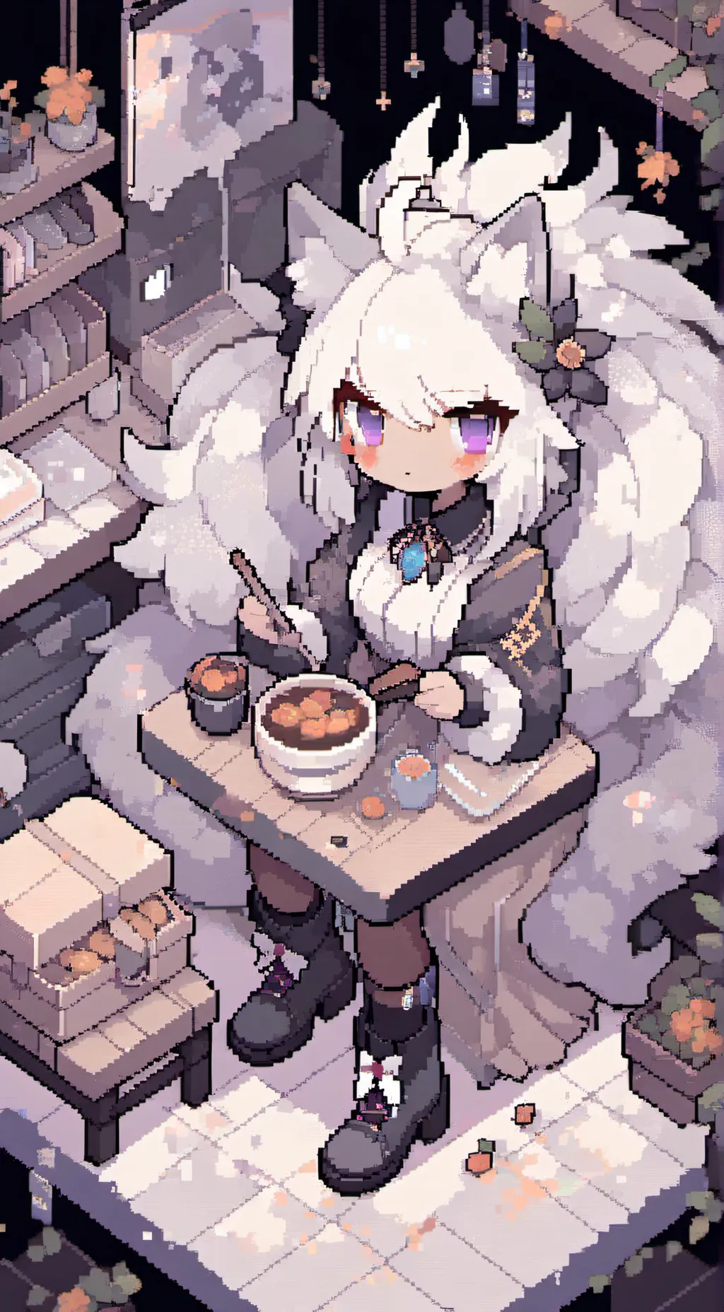 ai character: Furry infection background