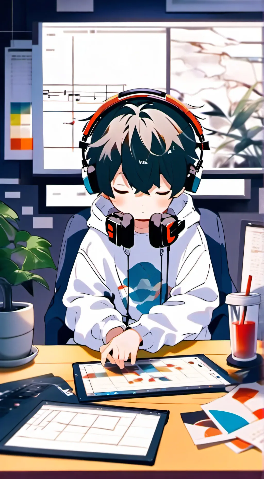 ai character: Leo  background