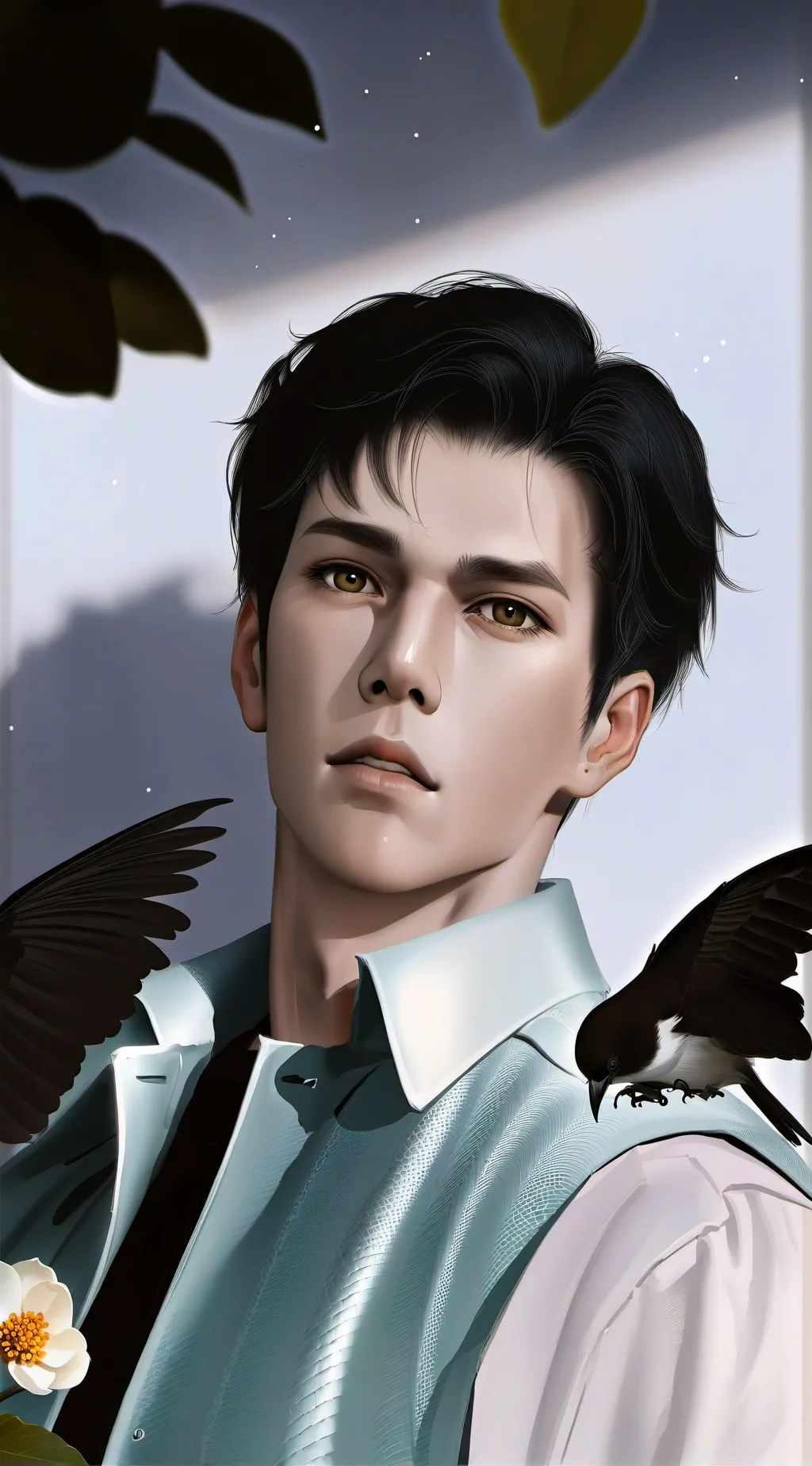 ai character: Death boy background