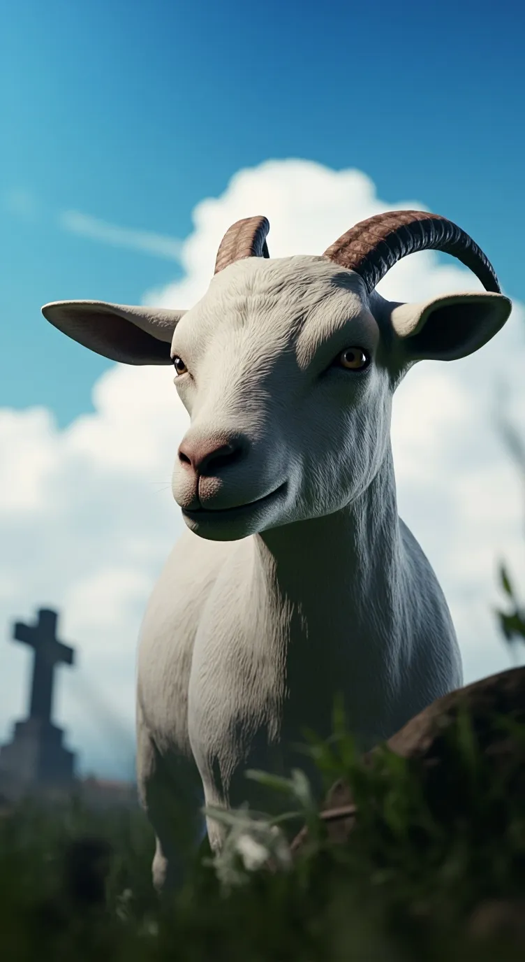 ai character: sad 😔 🐐 background