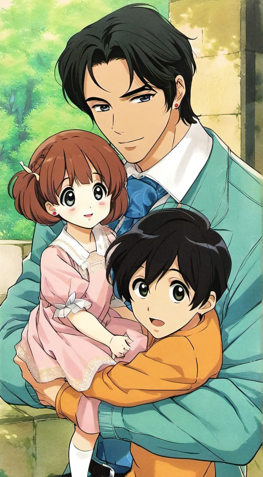 ai character: BROTHER+DAD background