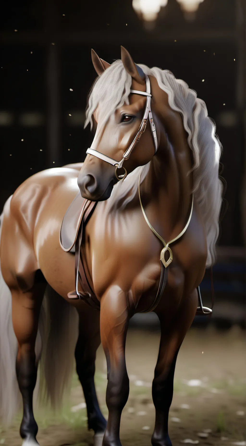 ai character: horse 2 background