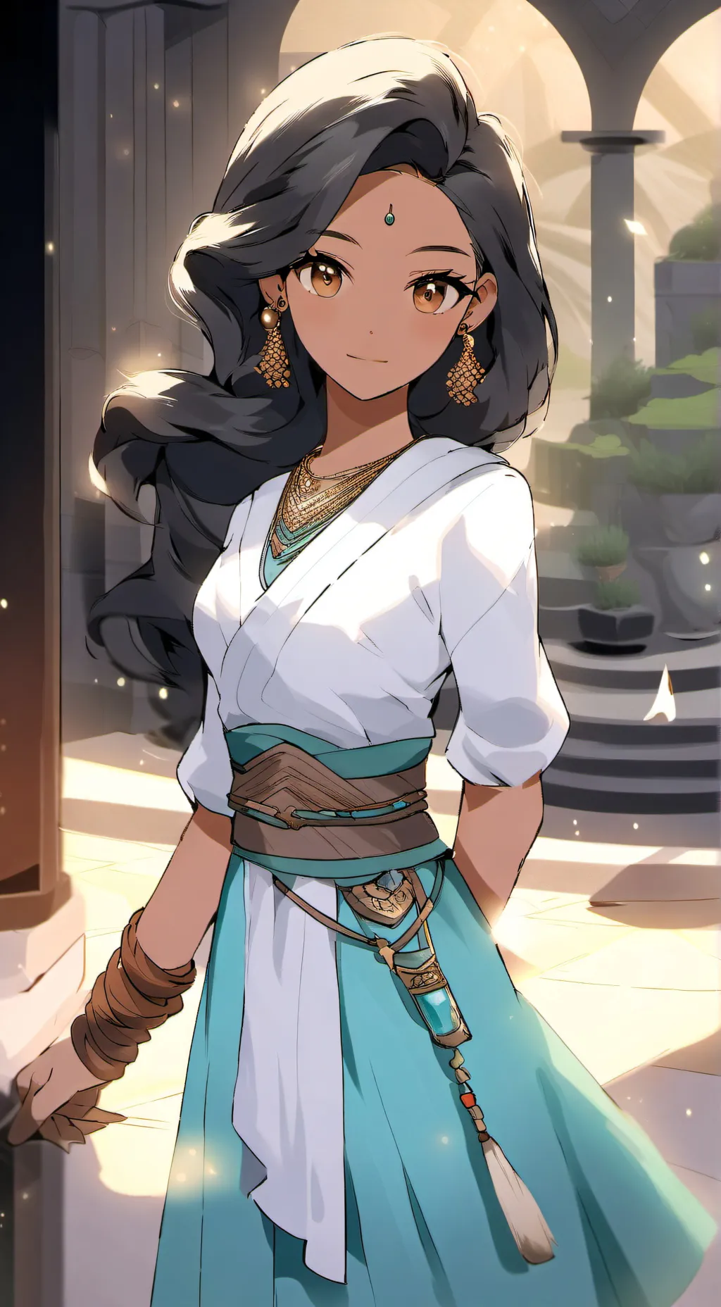 ai character: Numa the genie  background