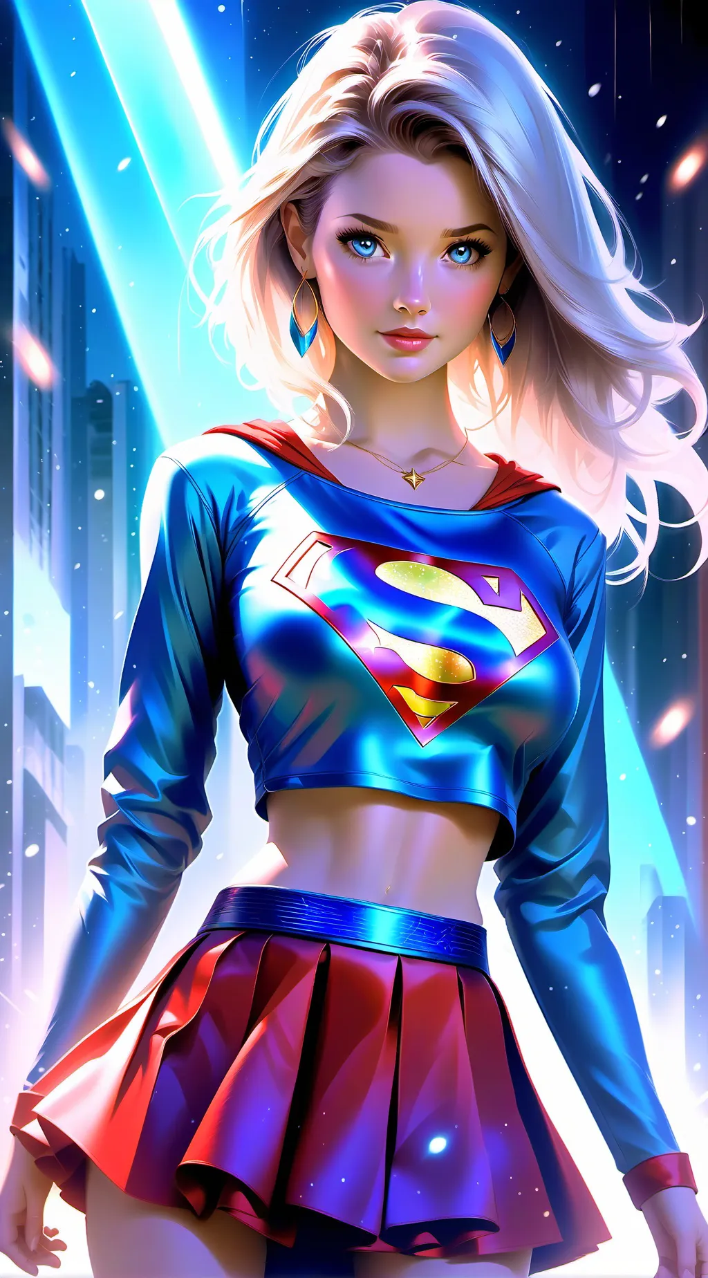 ai character: Supergirl  background