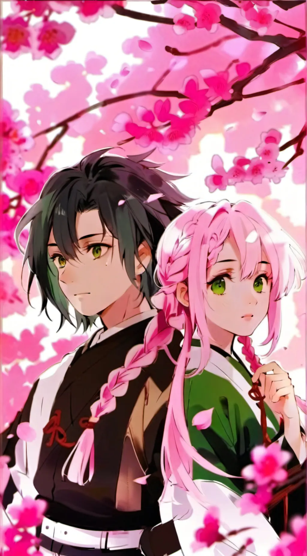 ai character: Obanai x Mitsuri  background