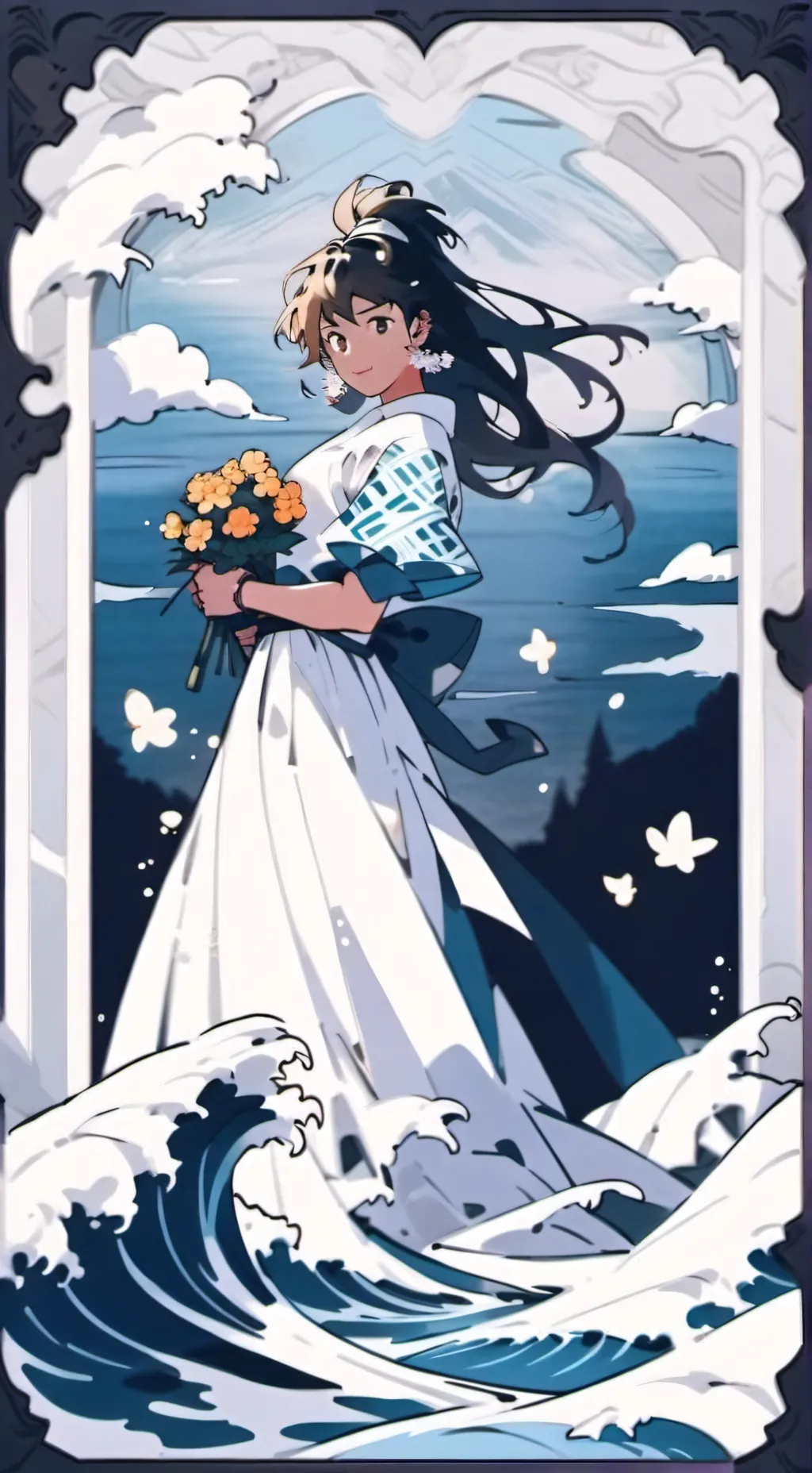 ai character: mha beachh background
