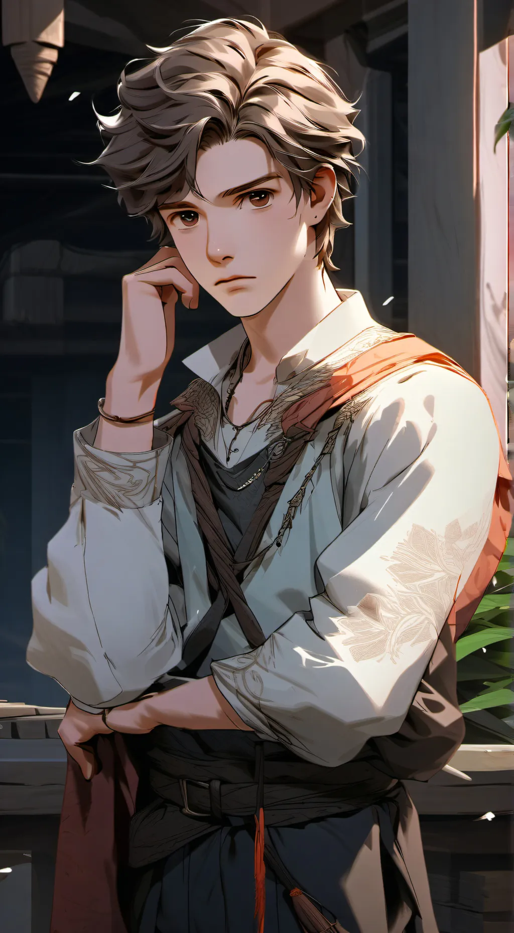 ai character: EARTHQUAKE!! Luke  background