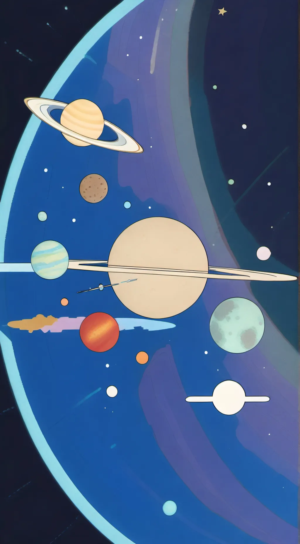 ai character: Solar system background