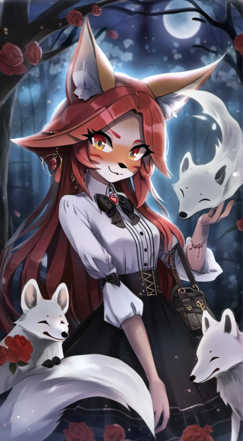 ai character: Amber background