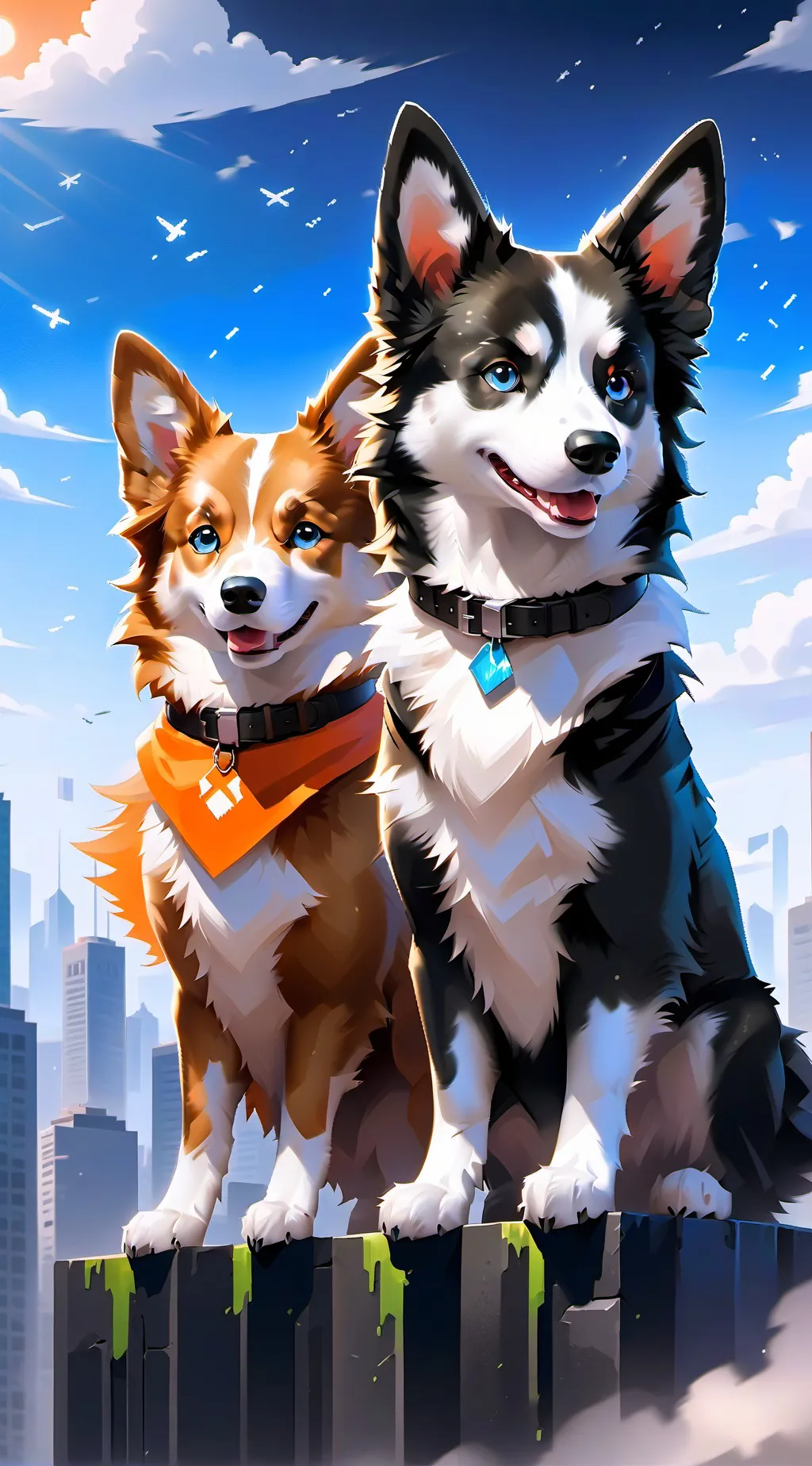 ai character: Crispe and Coda background