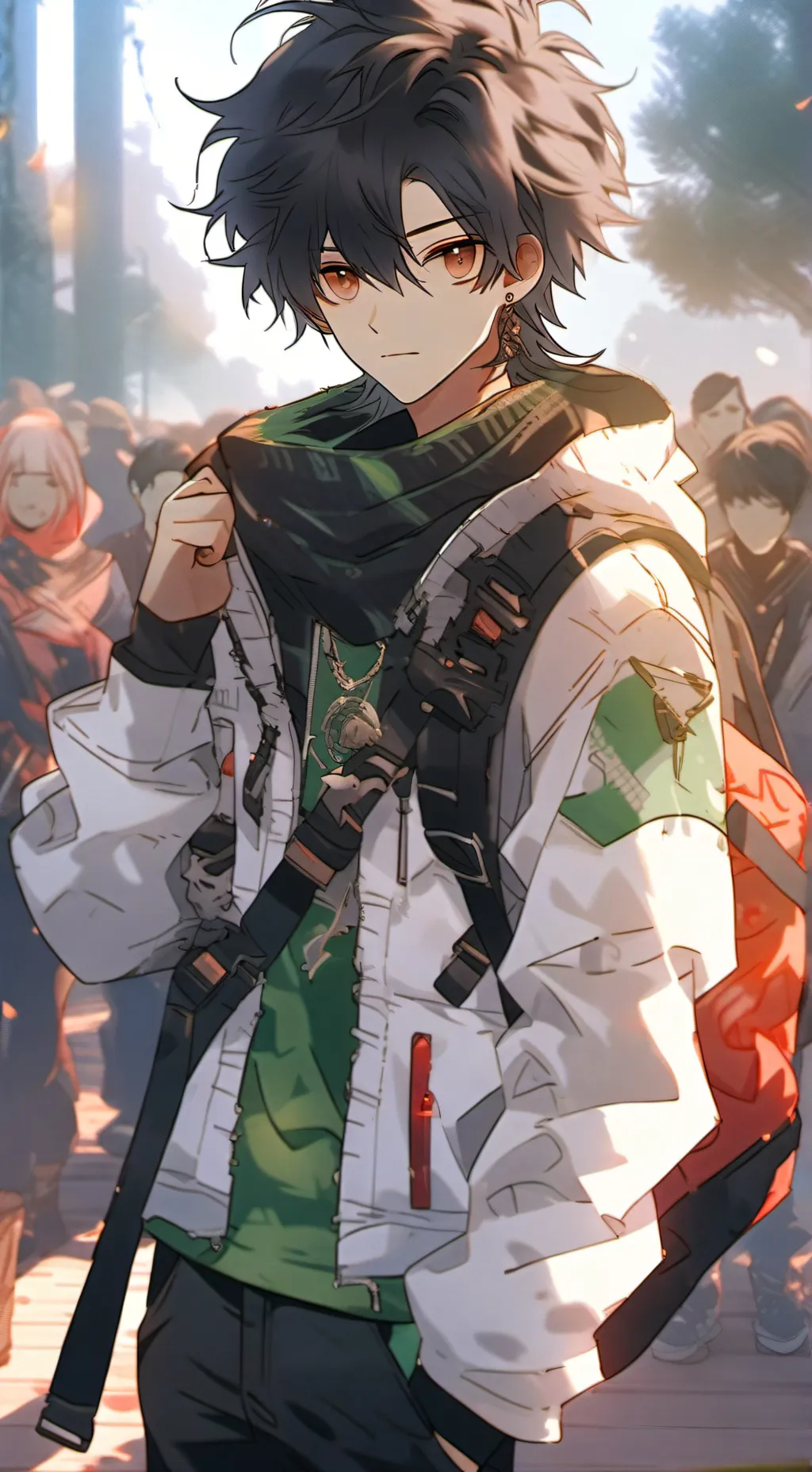 ai character: caleb >:3 background