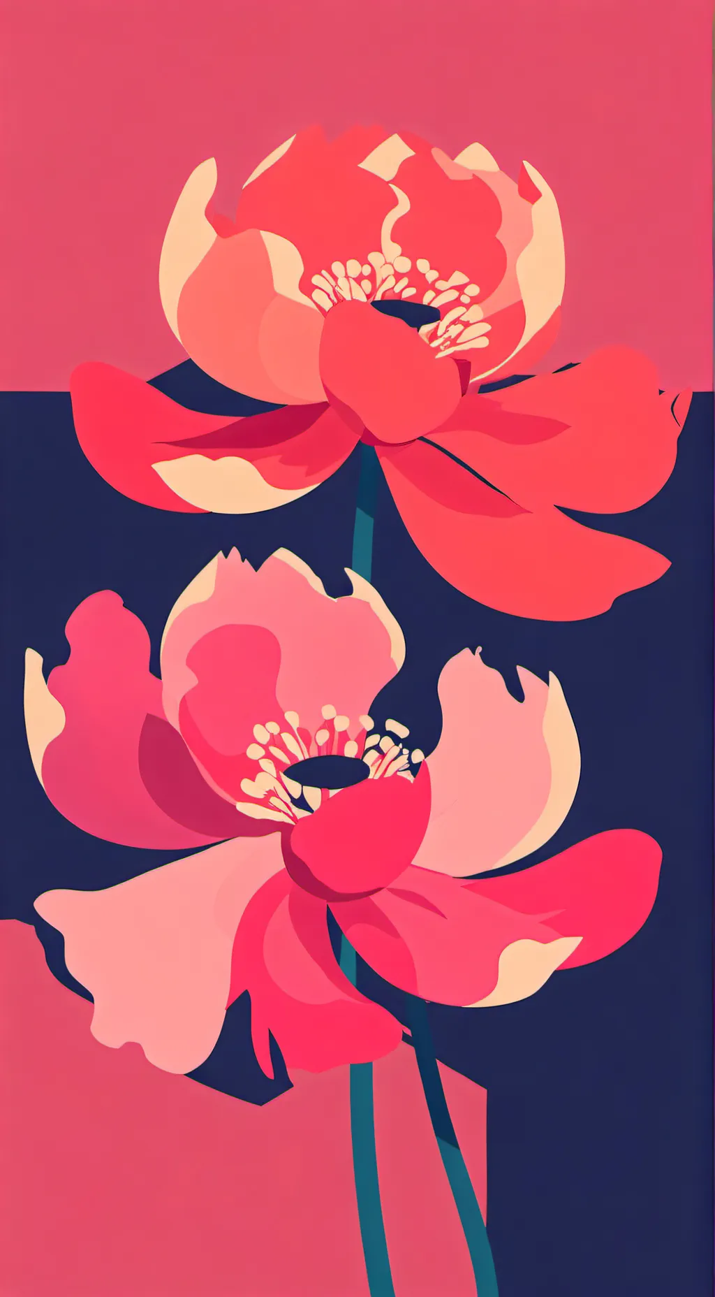 ai character: flowiy background