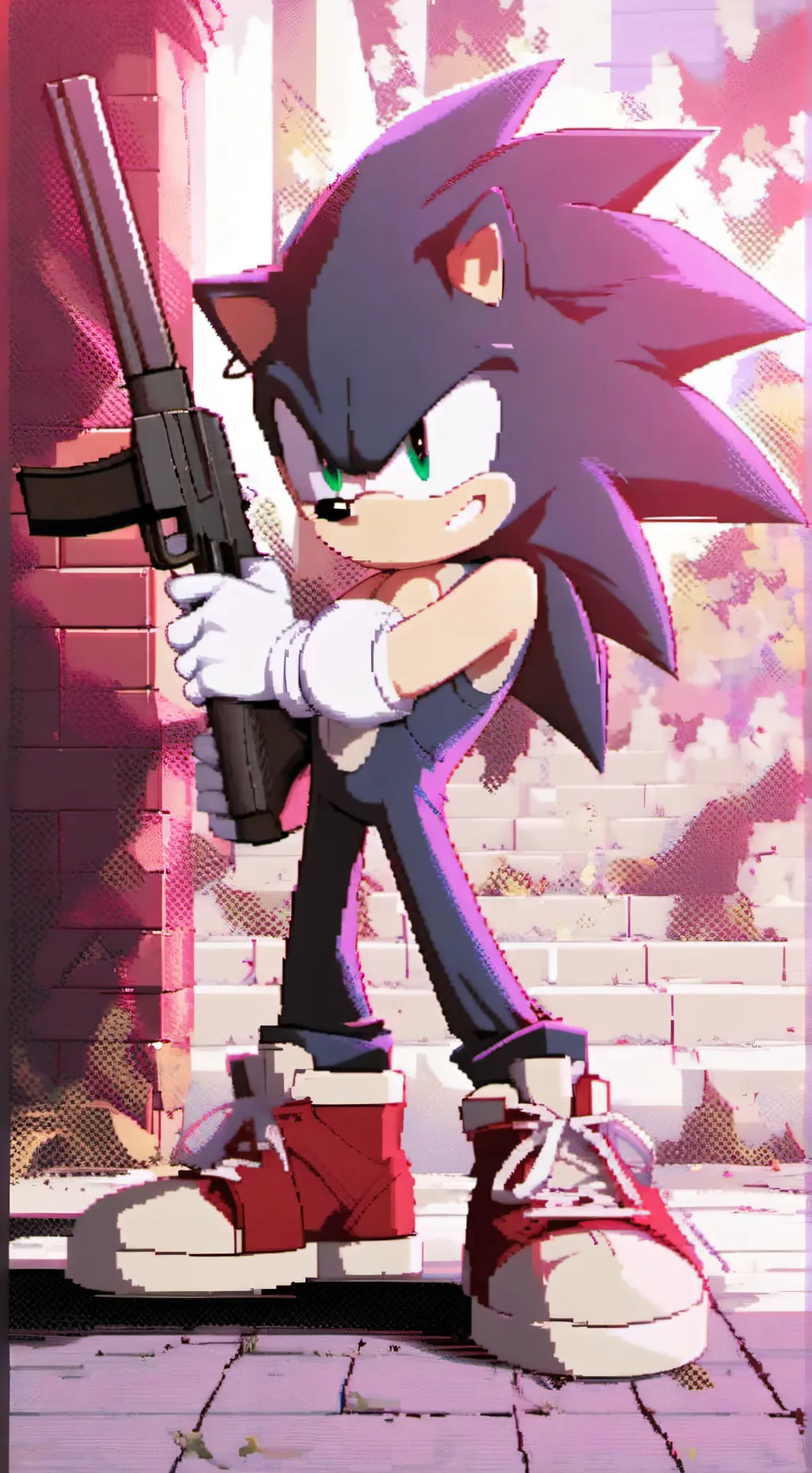 ai character: shadow background