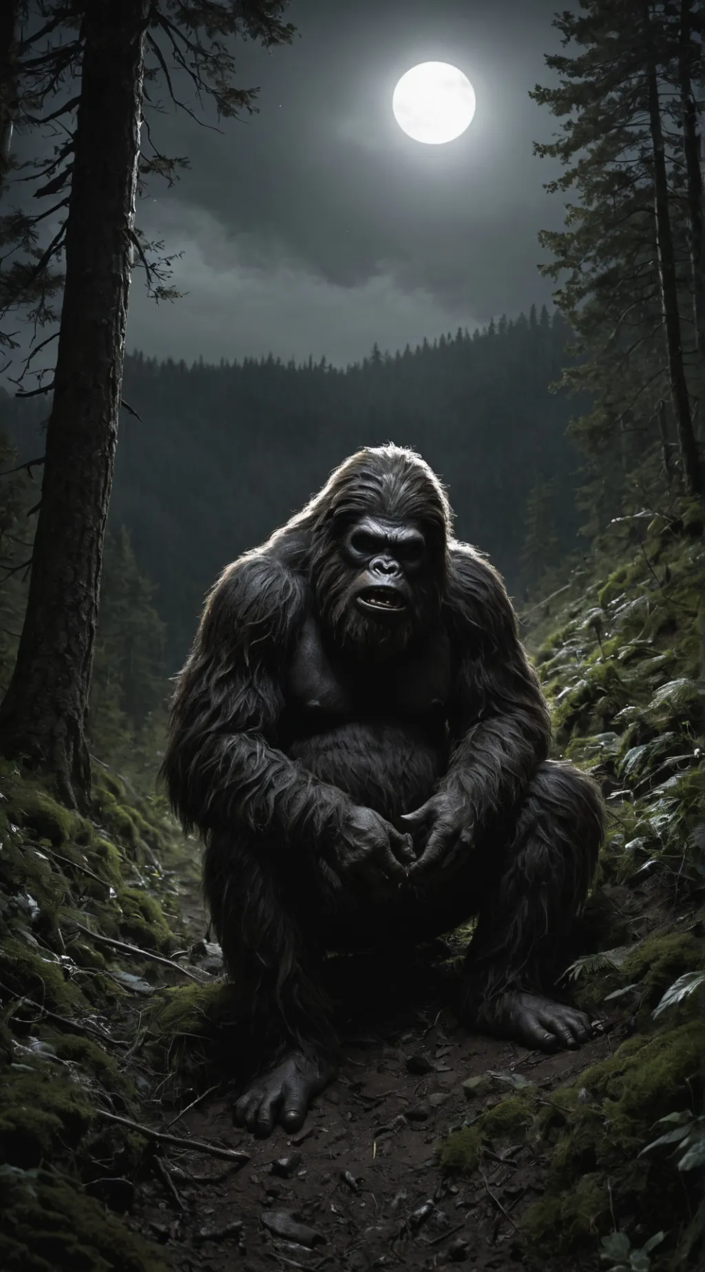 ai character: SASQUATCH HILL  background