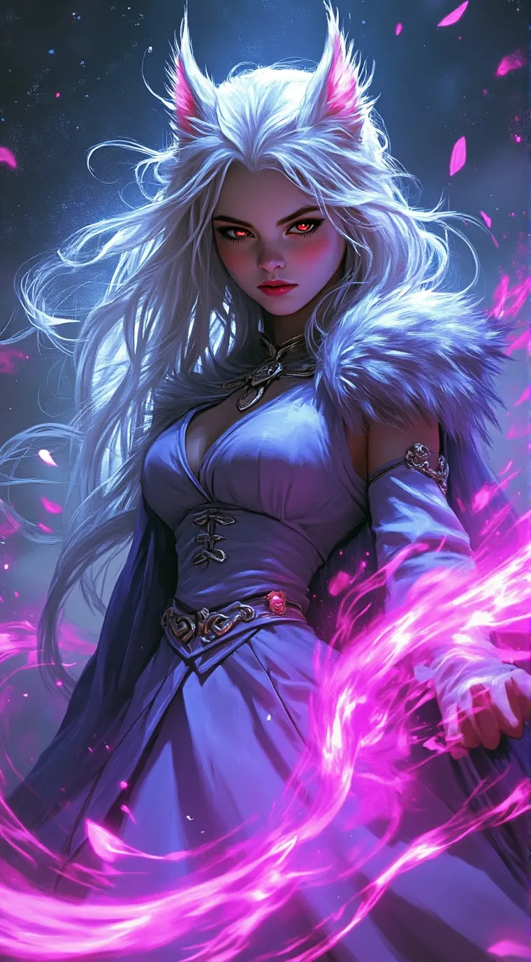 ai character: wolf zoo  background