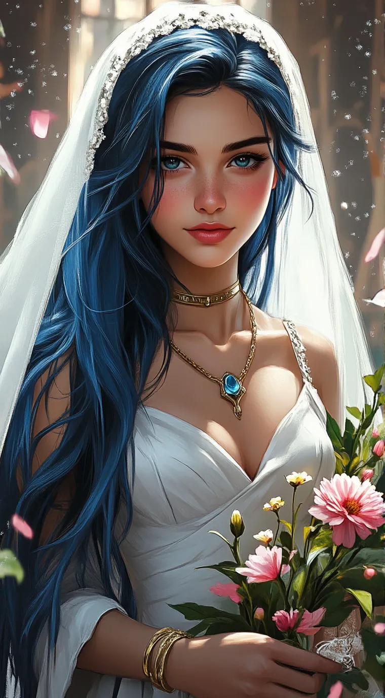 ai character: Adrien bride background