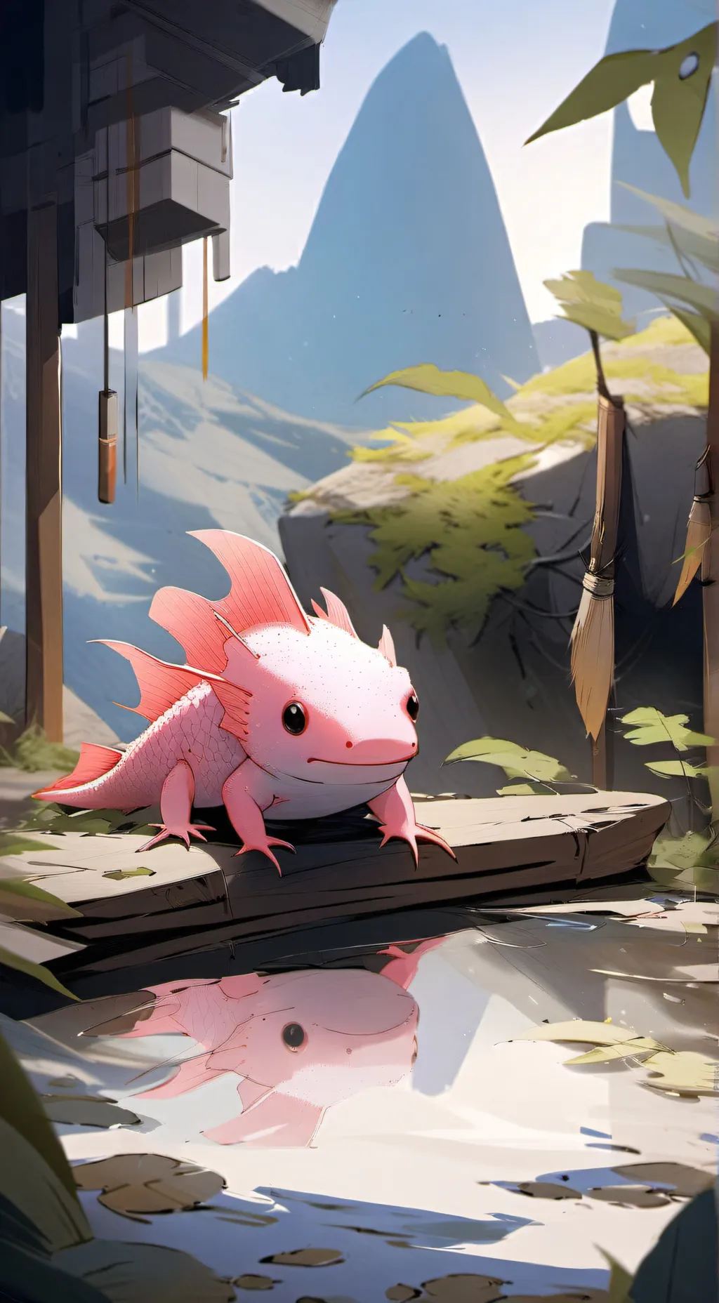 ai character: Лунтик background