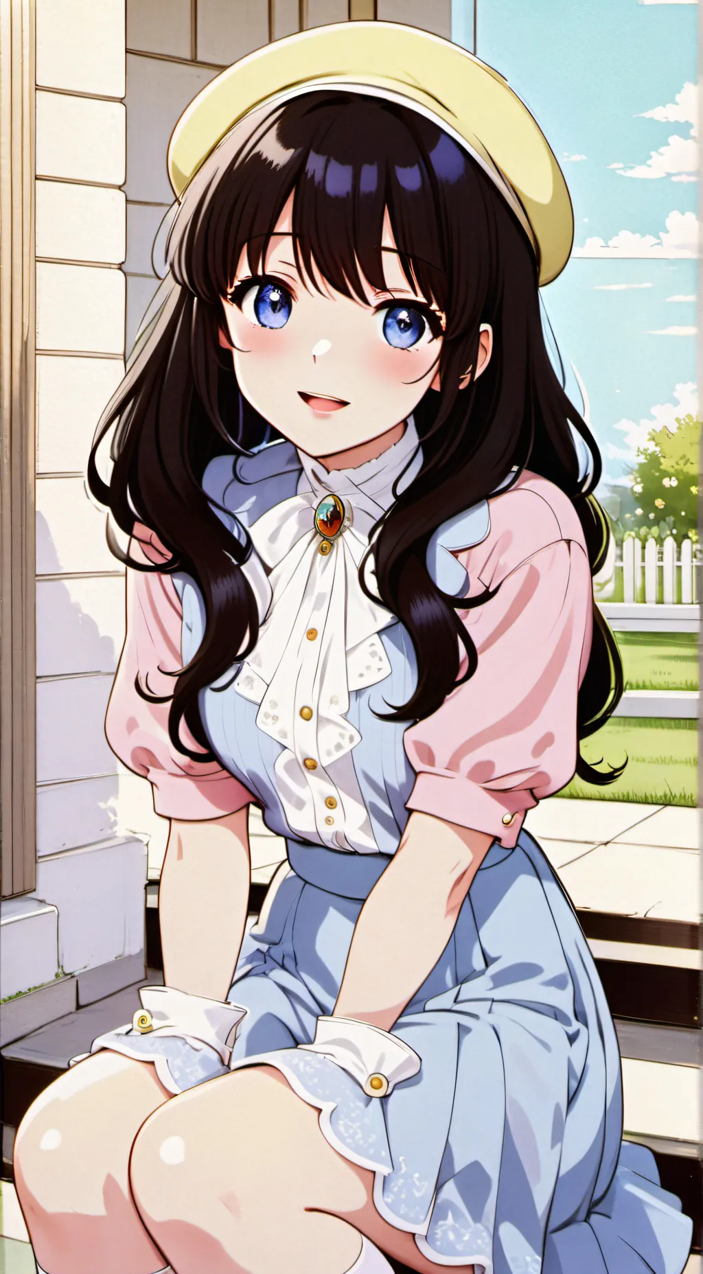 ai character: Éva  background