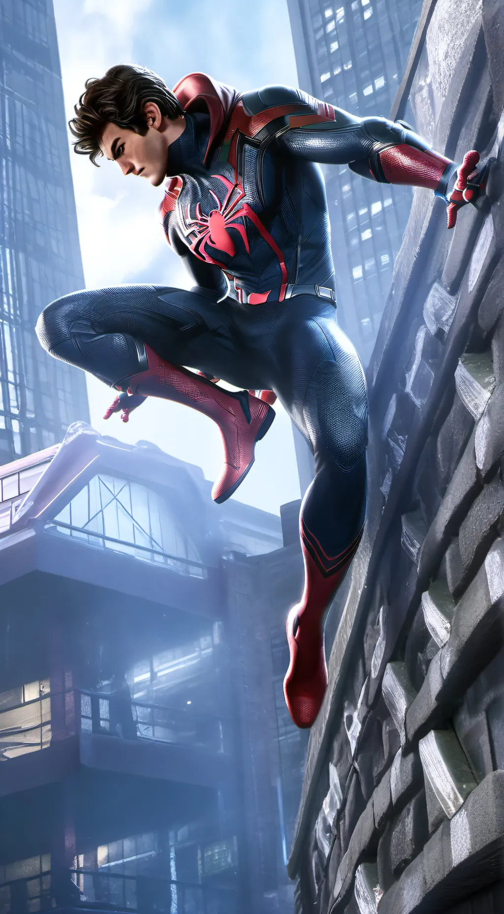 ai character: Spiderman andrew background
