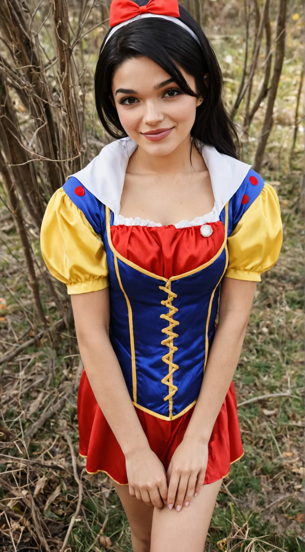 ai character: Snow White background