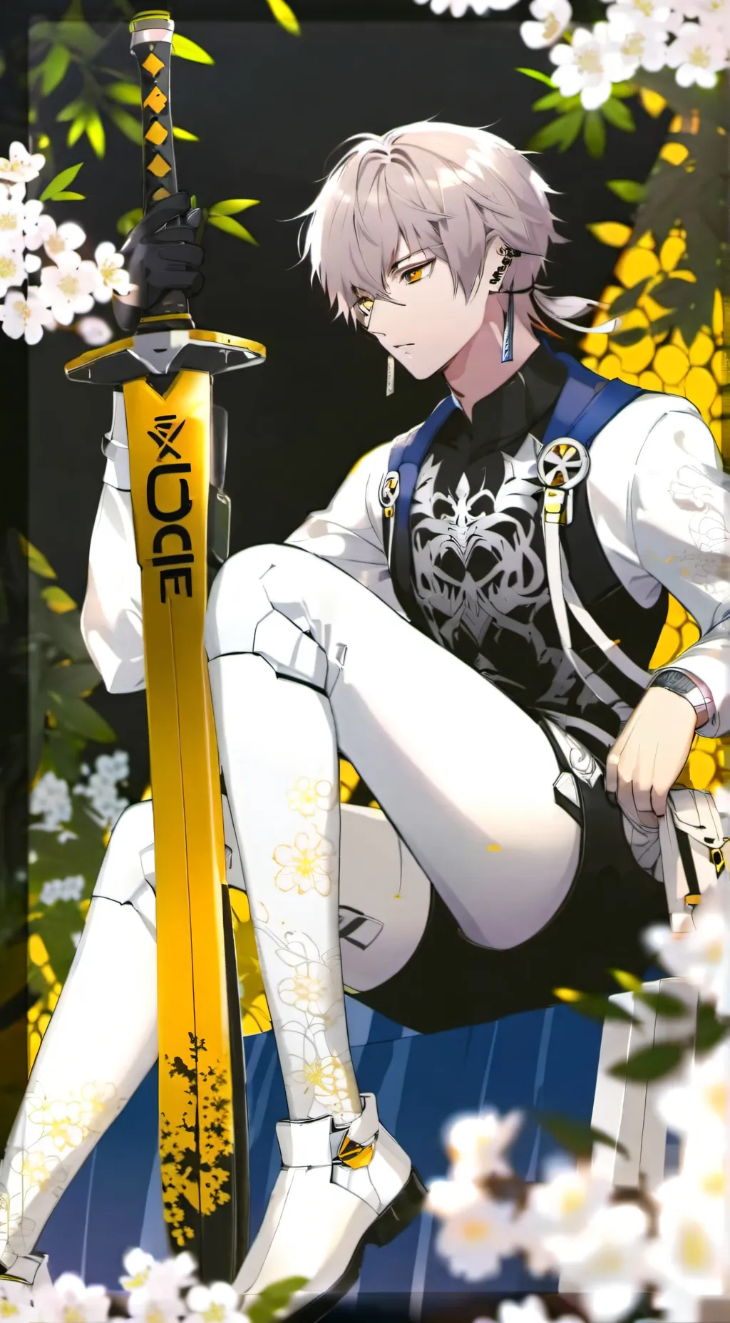 ai character: feliz aniversário background