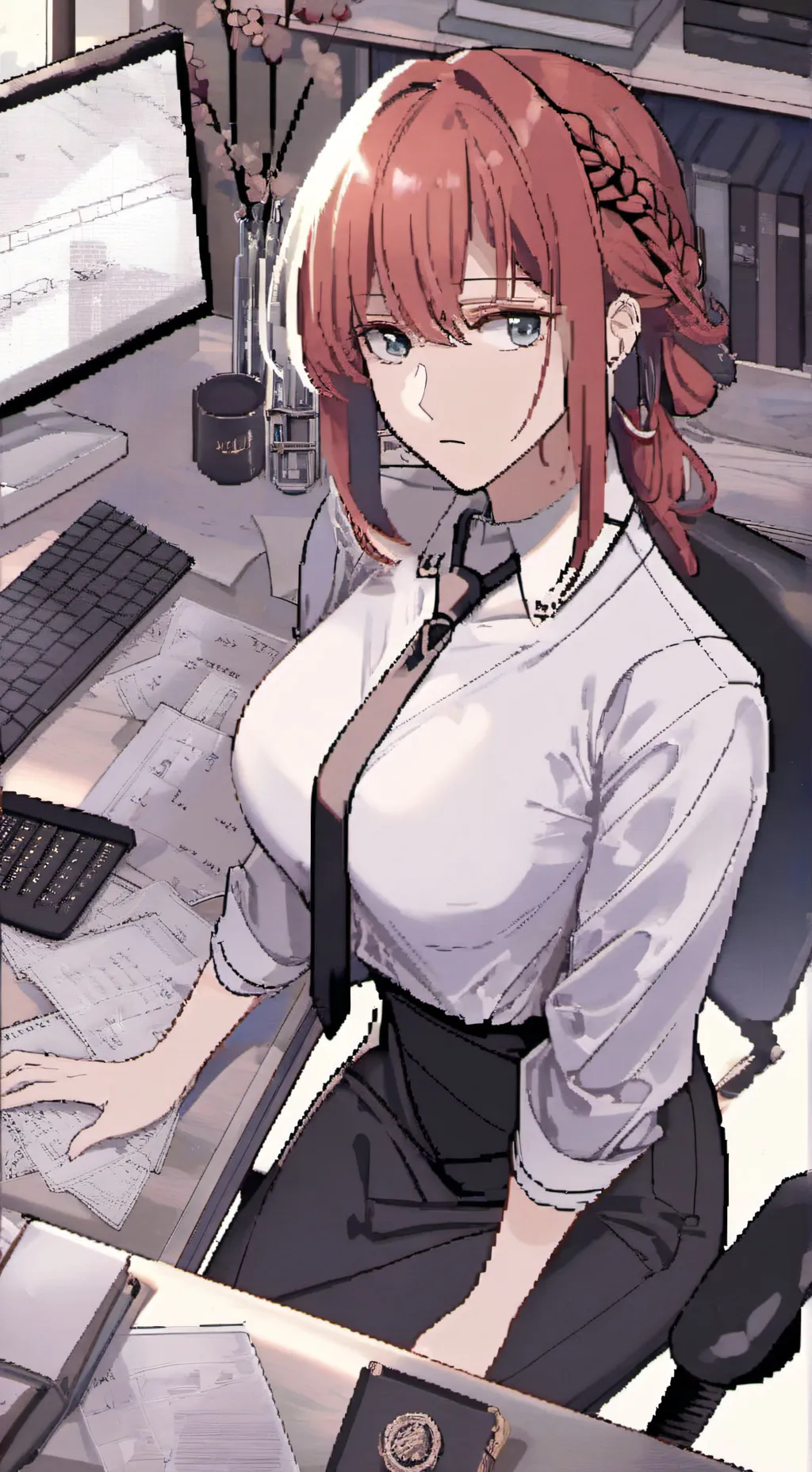 ai character: Makima background