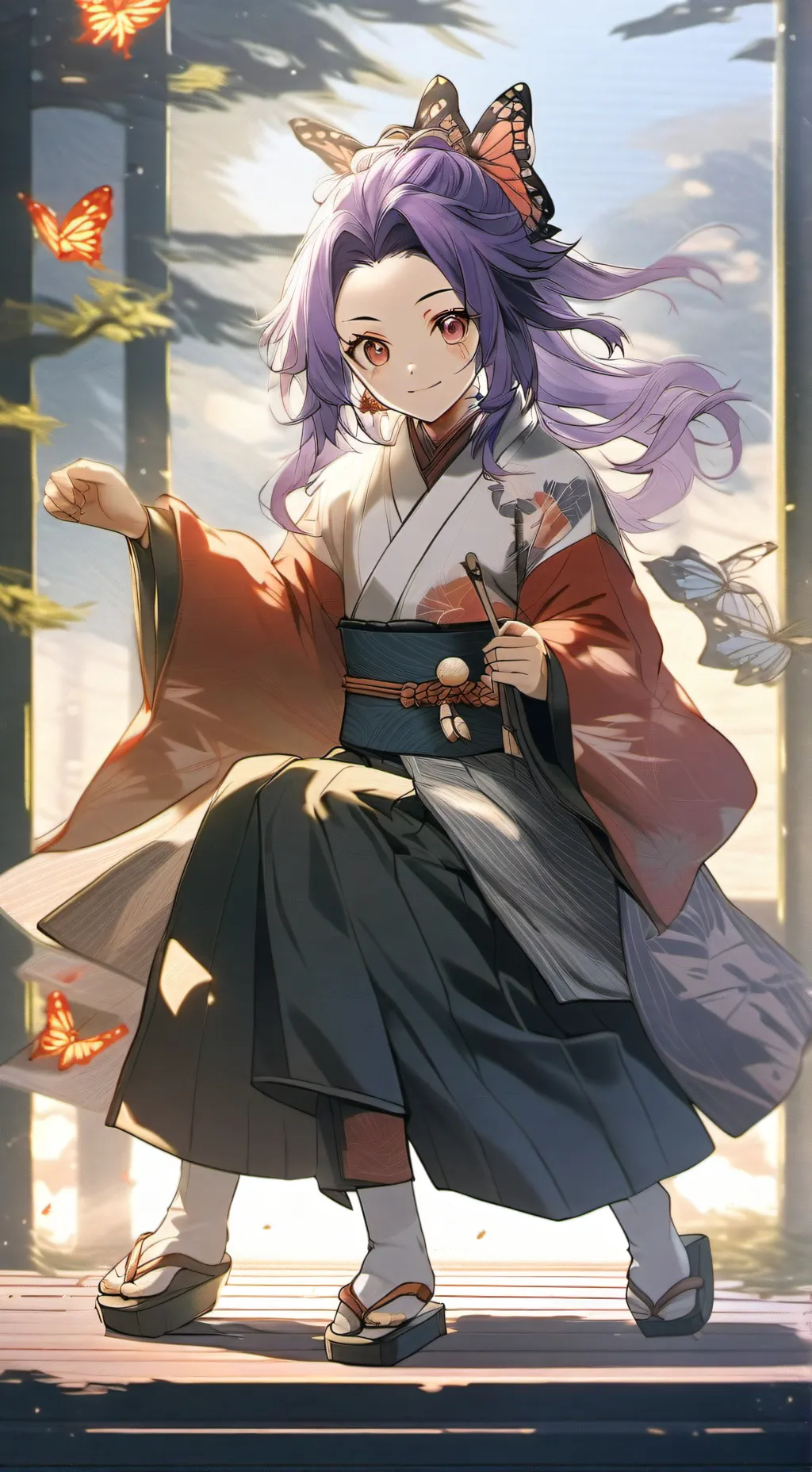 ai character: Shinobu Kocho background